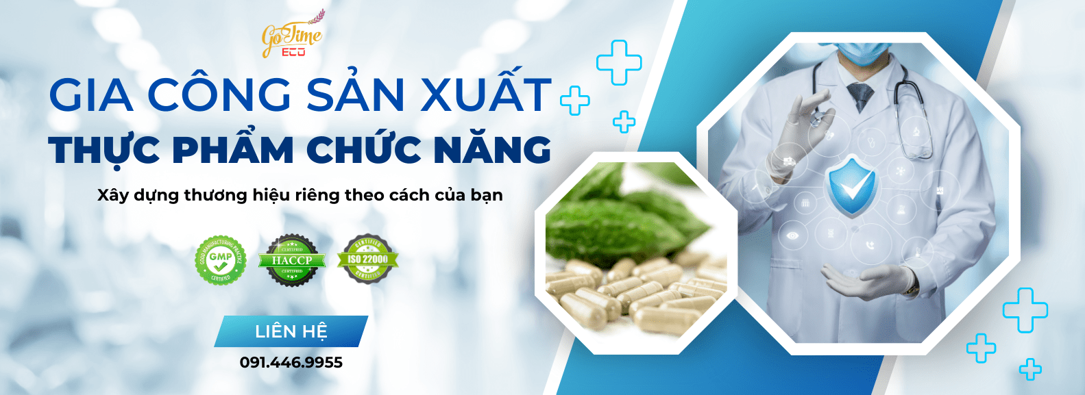 Nhà máy sản xuất gia công thực phẩm chức năng Gotime Eco 08